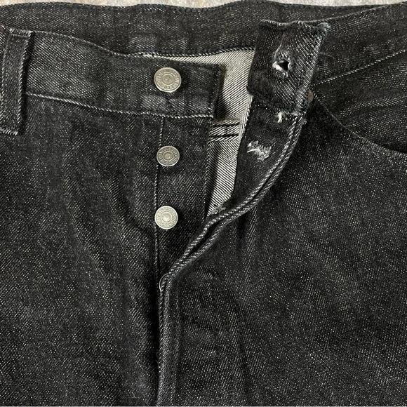 Levi’s 501XX Button Fly Black Denim Straight Leg Jeans Classiccore 36 x 29 - Picture 6 of 12